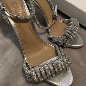 SCHUTZ Jewel Napa Leather Sandal NEW